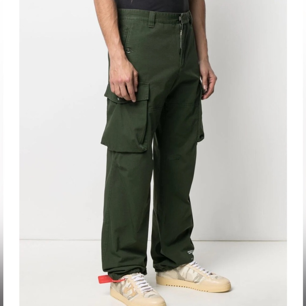 Off-White Straight Leg Cargo Pants